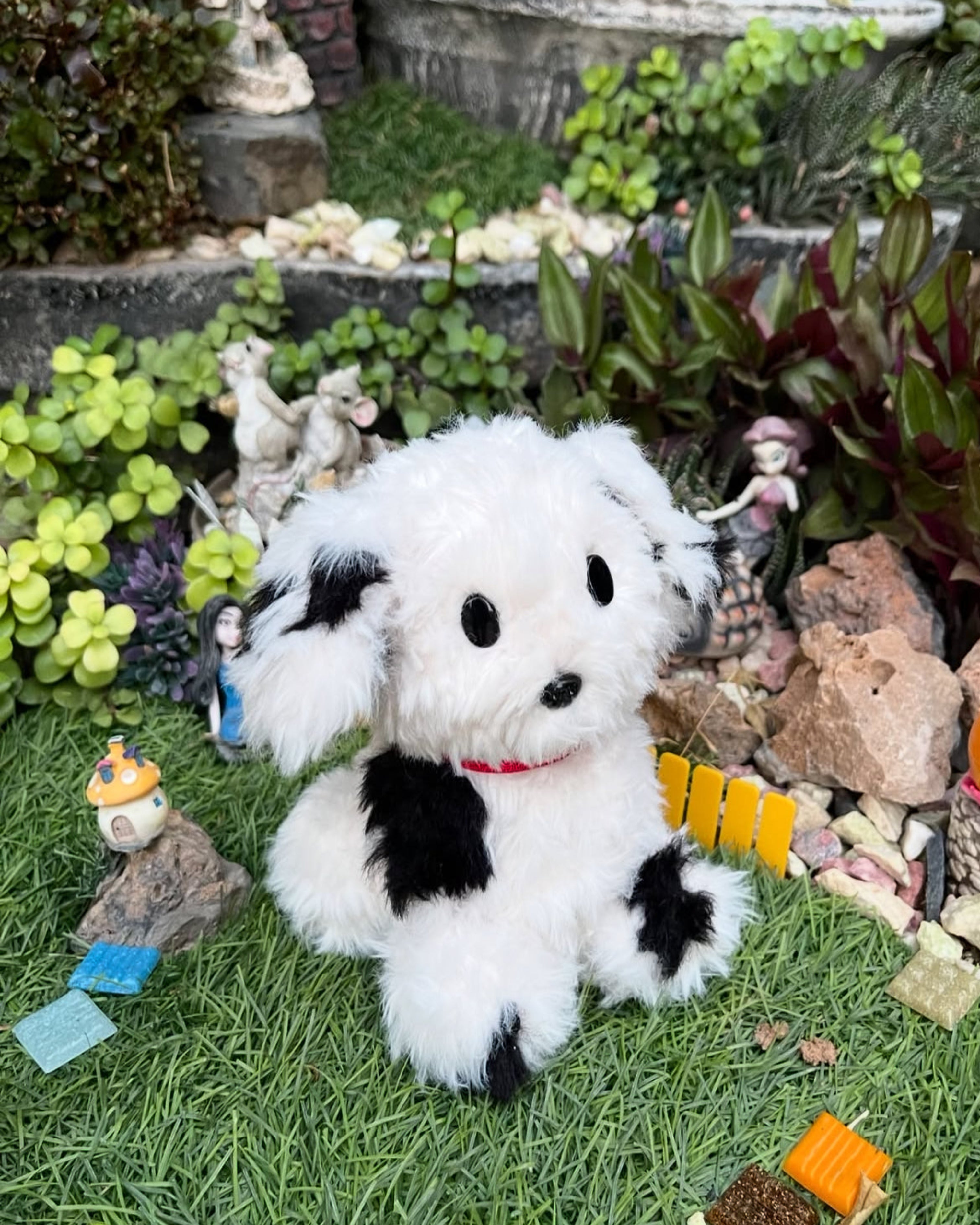 Dalmation crochet dog