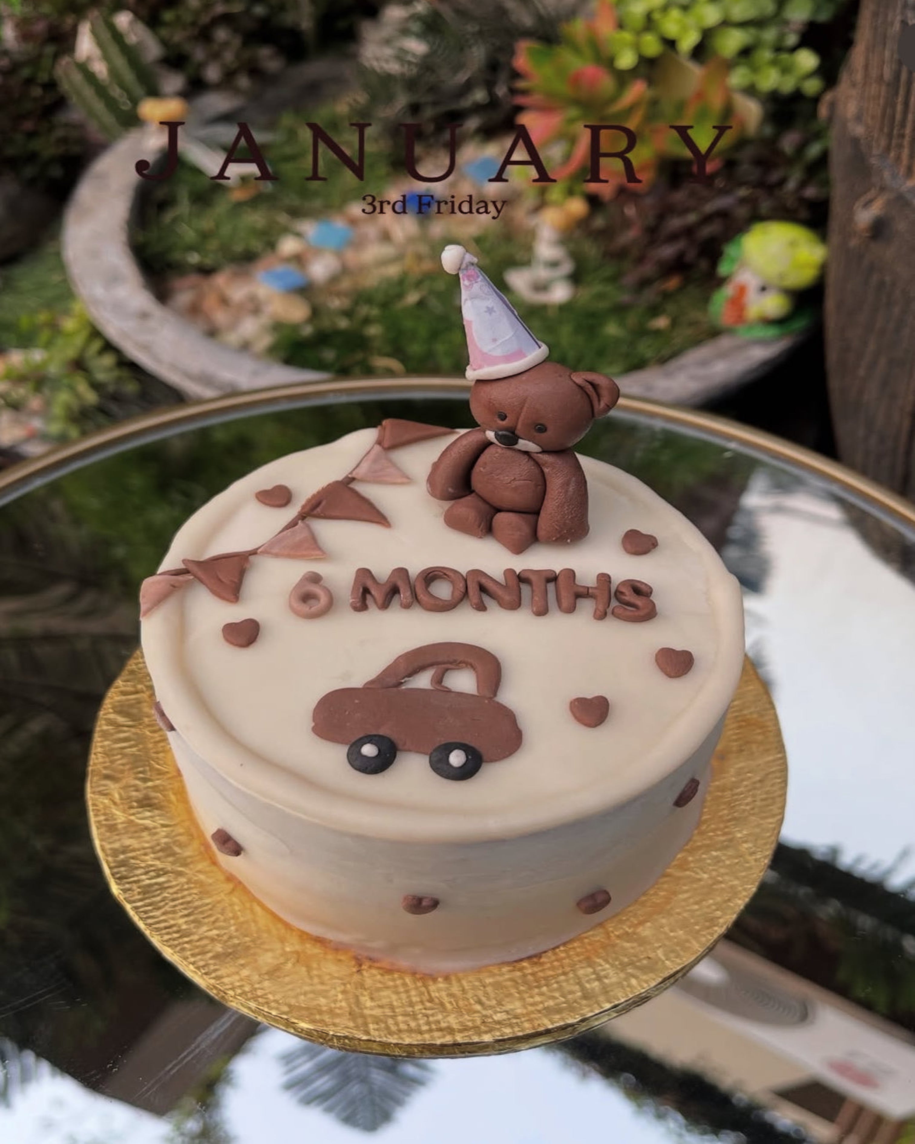 Beary Sweet Half Birthday Cake